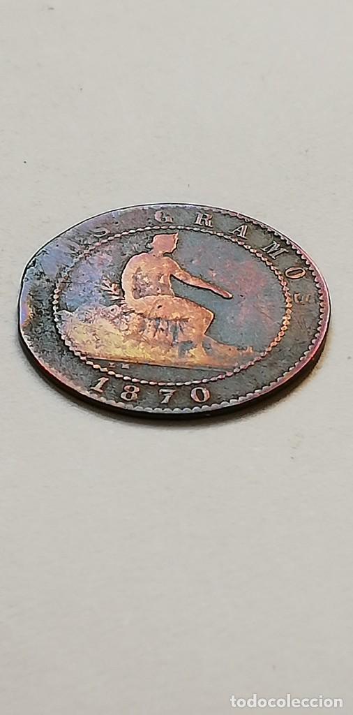 Moedas de Espanha: 2 c&eacute;ntimos 1870