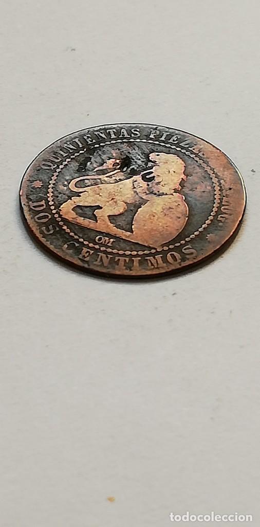 M&uuml;nzen von Spanien: 2 c&eacute;ntimos 1870