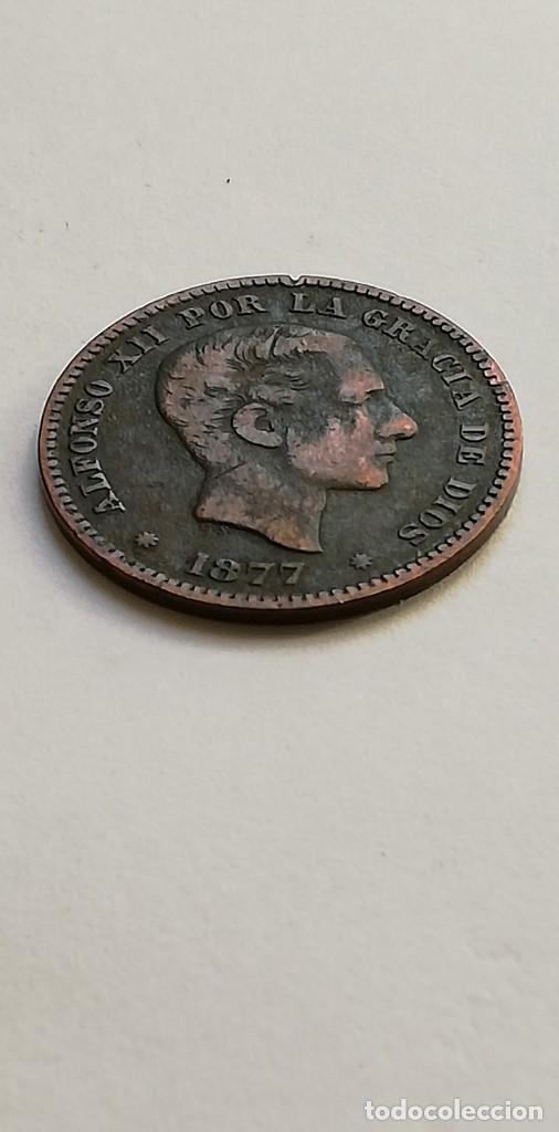 Moedas de Espanha: 5 c&eacute;ntimos 1877