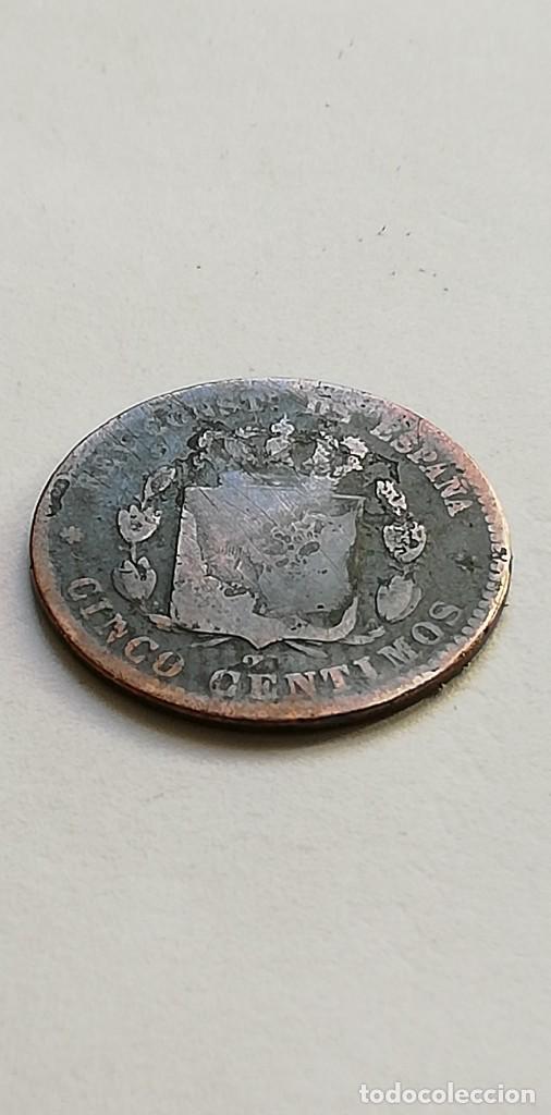 Moedas de Espanha: 5 c&eacute;ntimos 1878