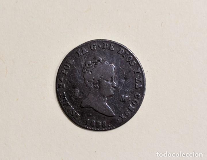 Monedas de Espa&ntilde;a: Moneda 2 Maraved&iacute;s Isabel II 1838 - Foto 1