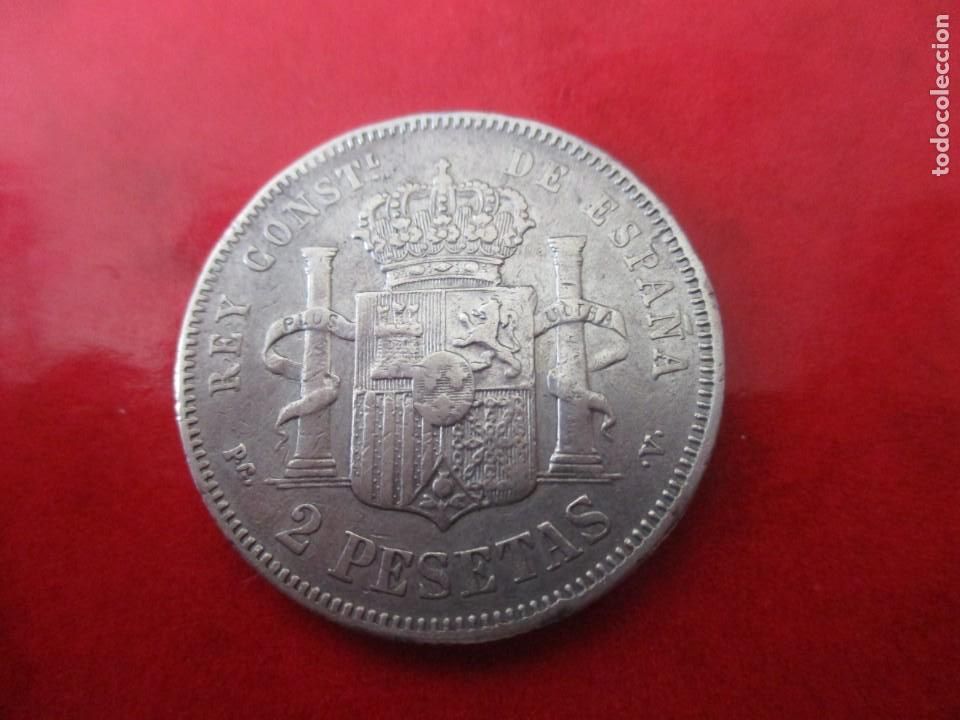 Monedas de Espa&ntilde;a: 2 pta de Alfonso XIII. 1894. #mn - Foto 2