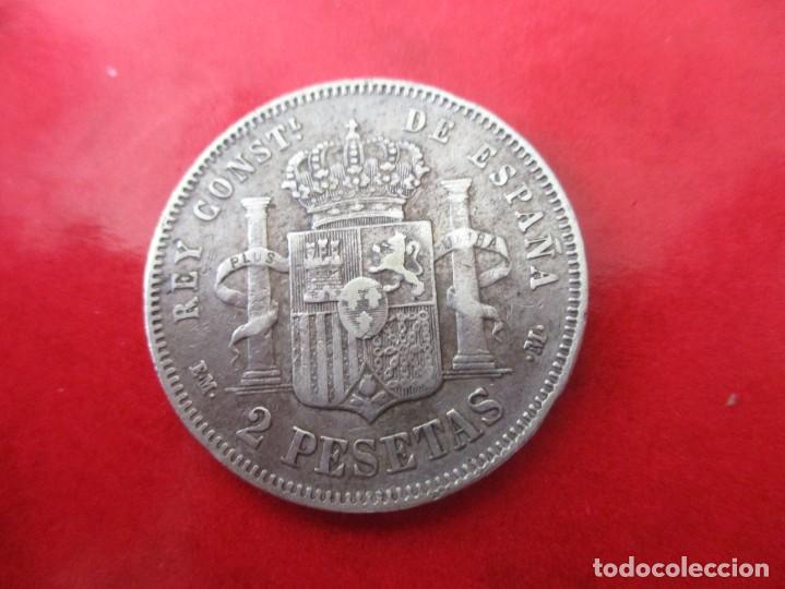 Monedas de Espa&ntilde;a: 2 pta de plata Alfonso XII. 1879. #mn - Foto 2