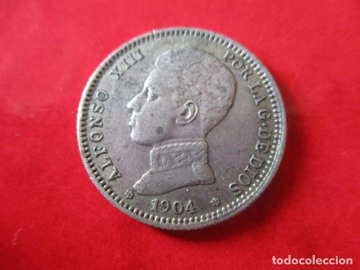 Monedas de Espa&ntilde;a: 1 pta de Alfonso XIII. 1904. #mn - Foto 1