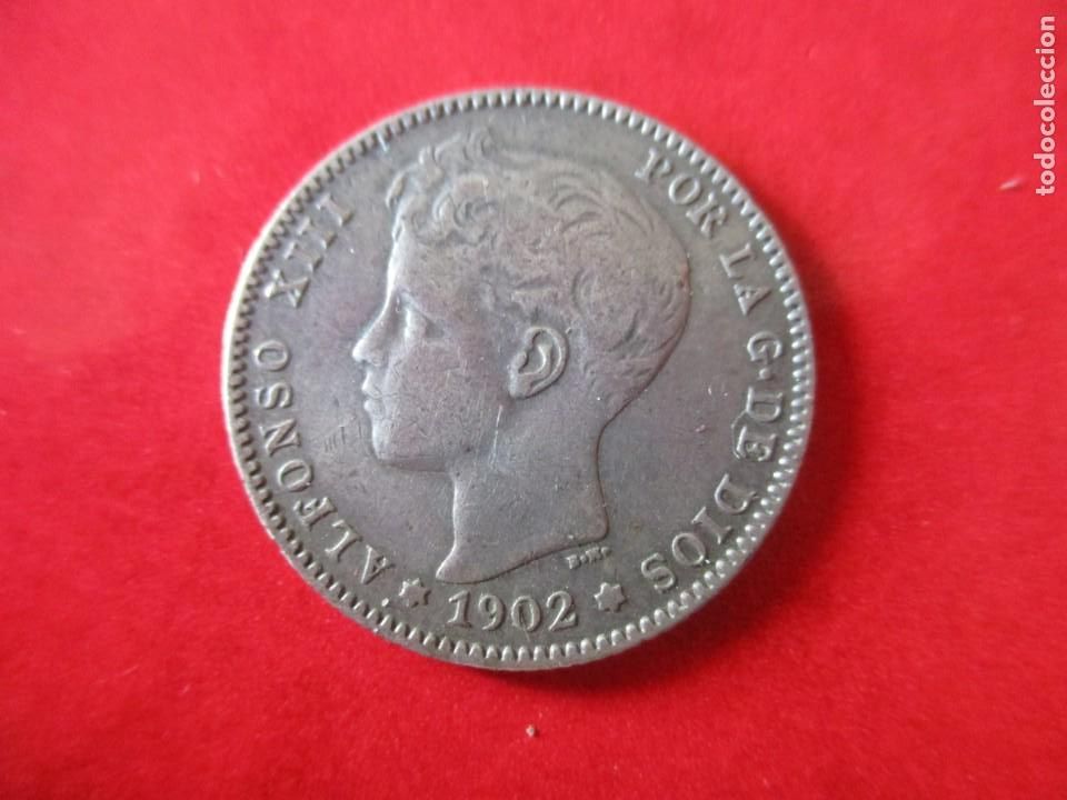Monedas de Espa&ntilde;a: 1 pta de Alfonso XIII. 1902. #mn - Foto 1
