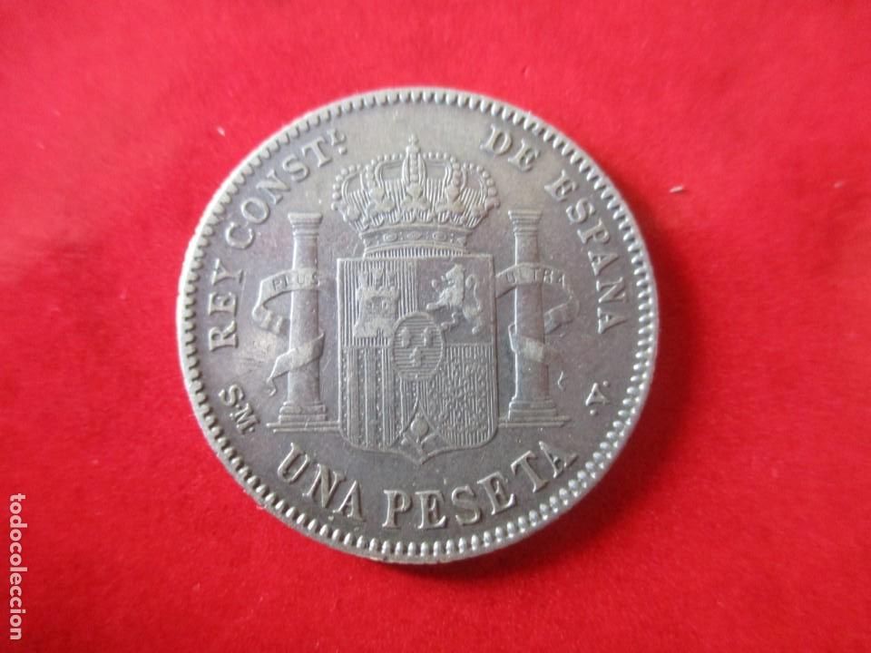 Monedas de Espa&ntilde;a: 1 pta de Alfonso XIII. 1902. #mn - Foto 2