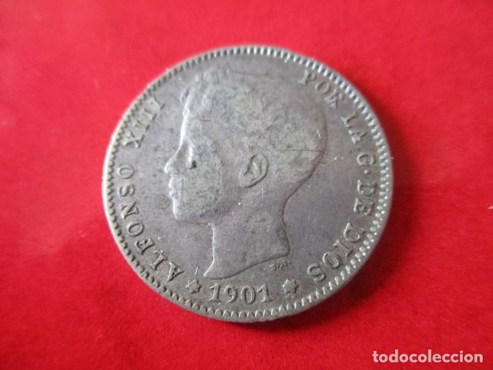 Monedas de Espa&ntilde;a: 1 pta de Alfonso XIII. 1901. #mn - Foto 1
