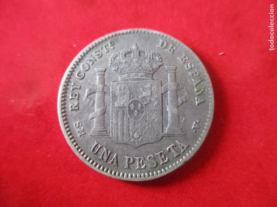 Monedas de Espa&ntilde;a: 1 pta de Alfonso XIII. 1901. #mn - Foto 2
