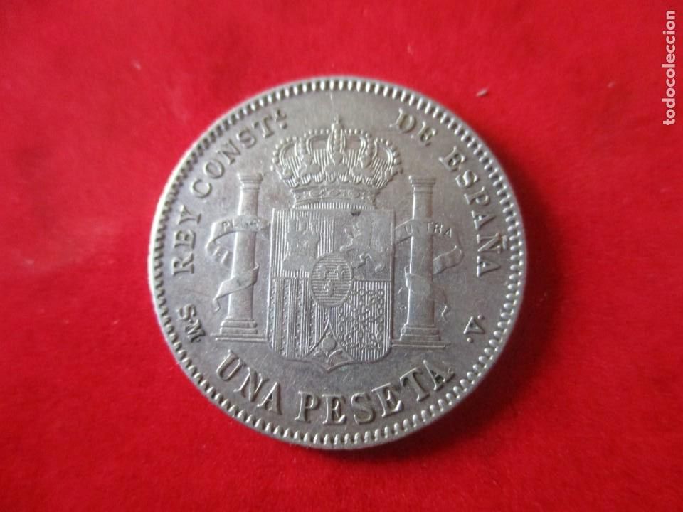 Monedas de Espa&ntilde;a: 1 pta de Alfonso XIII. 1900. #mn - Foto 2
