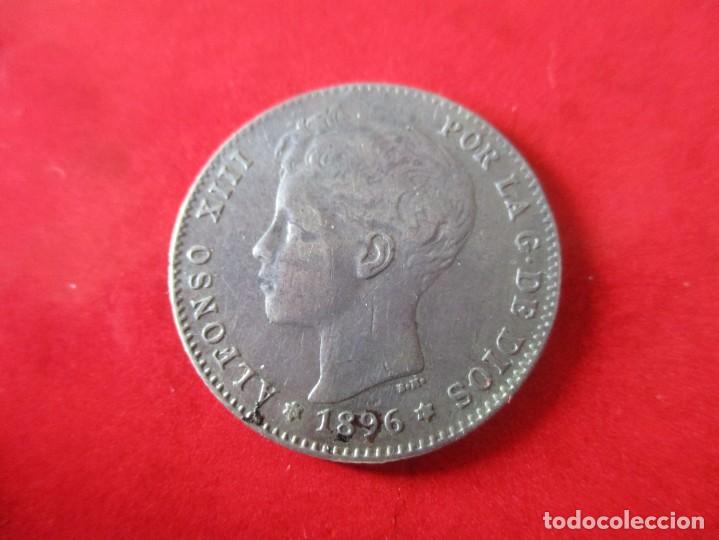 Monedas de Espa&ntilde;a: 1 pta de Alfonso XIII. 1896. #mn - Foto 1