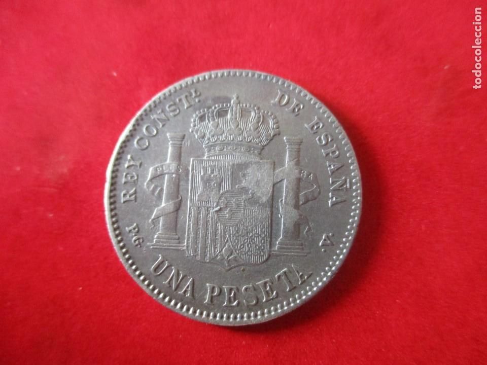 Monedas de Espa&ntilde;a: 1 pta de Alfonso XIII. 1896. #mn - Foto 2
