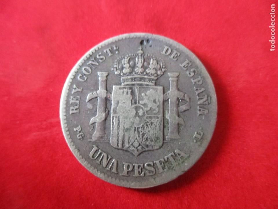 Monedas de Espa&ntilde;a: 1 pta de Alfonso XIII. 1893. #mn - Foto 2