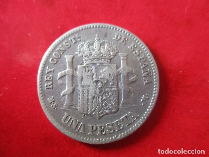 Monedas de Espa&ntilde;a: 1 pta de Alfonso XII. 1885 *85. #mn - Foto 2