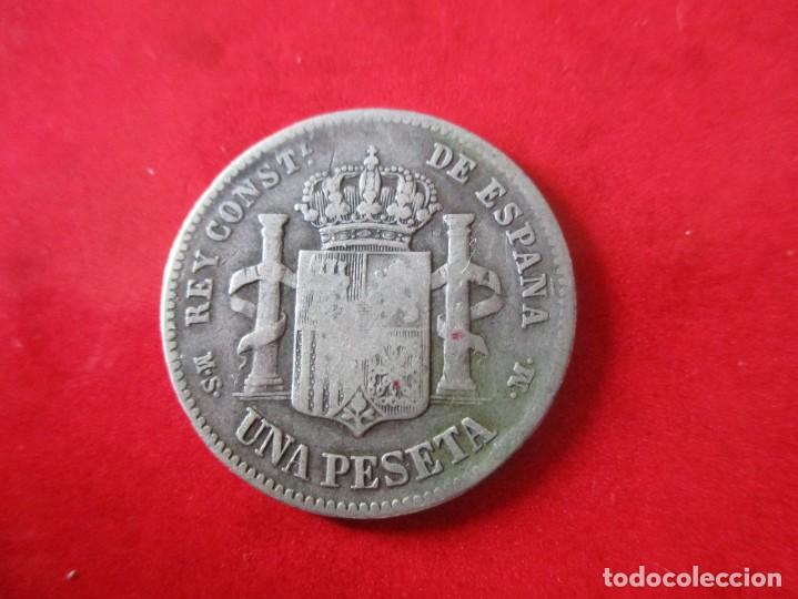 Monedas de Espa&ntilde;a: 1 pta de Alfonso XII. 1883. #mn - Foto 2