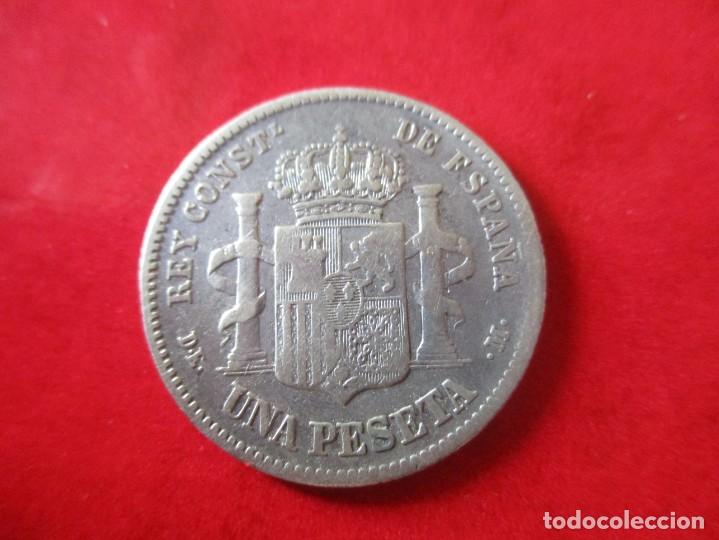 Monedas de Espa&ntilde;a: 1 pta de Alfonso XII. 1876. #mn - Foto 2