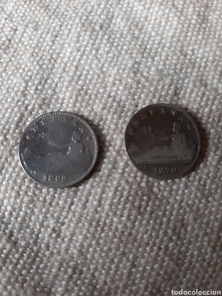 Monedas de Espa&ntilde;a: 1869 y 1870 Espa&ntilde;a 50 c&eacute;ntimos plata NUMISM&Aacute;TICA COLISEVM - Foto 1