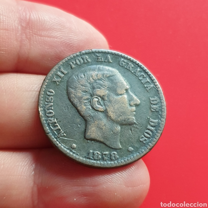 Monedas de Espa&ntilde;a: Alfonso XII &ndash; 10 centimos 1878 - Foto 1