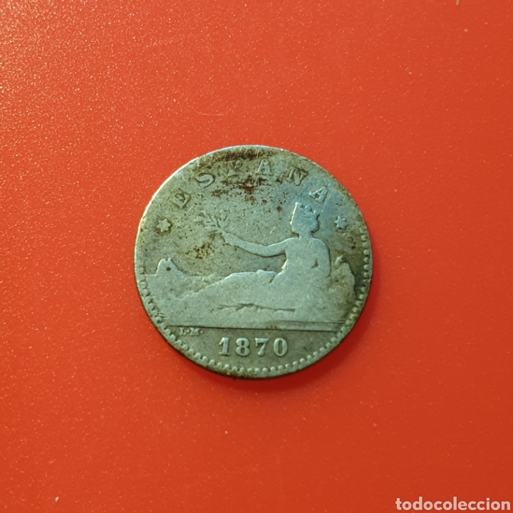 Monedas de Espa&ntilde;a: Espa&ntilde;a 50 centimos 1870 plata - Foto 1