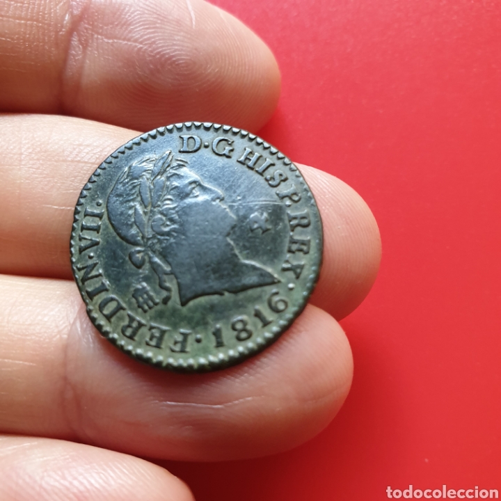 Monedas de Espa&ntilde;a: Fernando VII &ndash; 4 maravedis 1816 Segovia - Foto 5