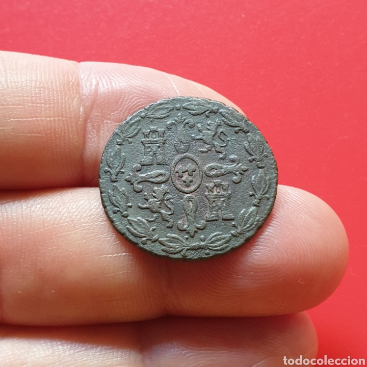 Monedas de Espa&ntilde;a: Fernando VII &ndash; 4 maravedis 1825 Segovia - Foto 2