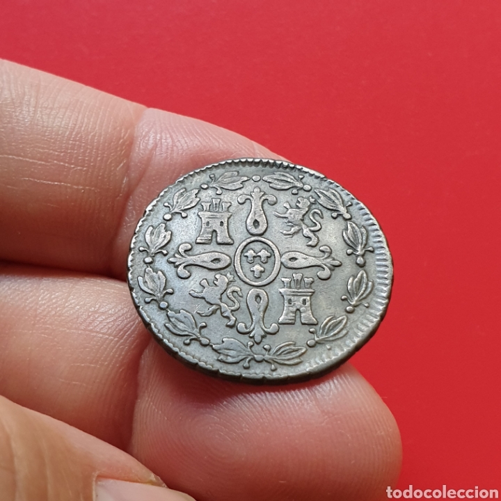 Monedas de Espa&ntilde;a: Fernando VII &ndash; 4 maravedis 1827 Segovia - Foto 2