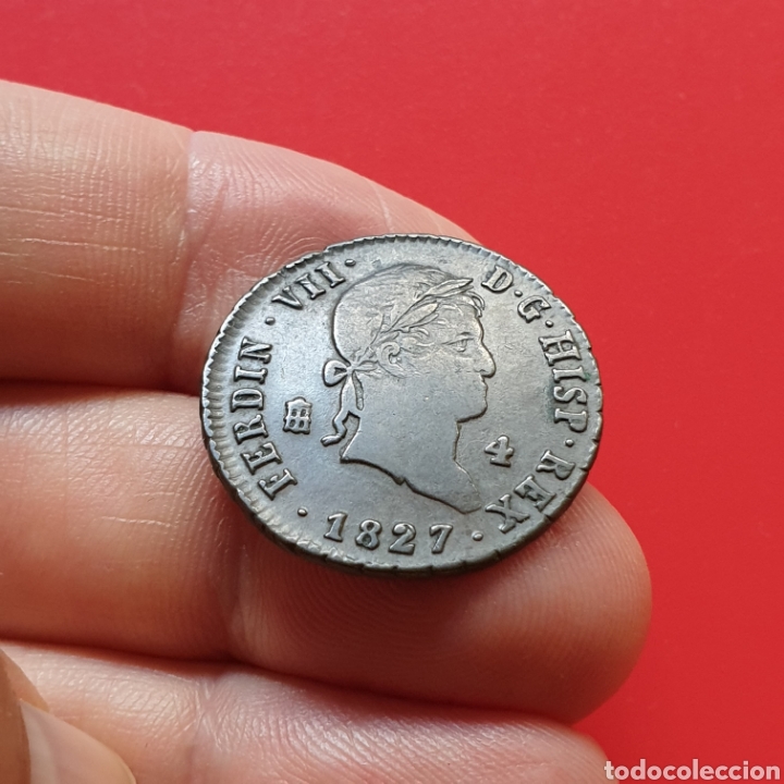 Monedas de Espa&ntilde;a: Fernando VII &ndash; 4 maravedis 1827 Segovia - Foto 1