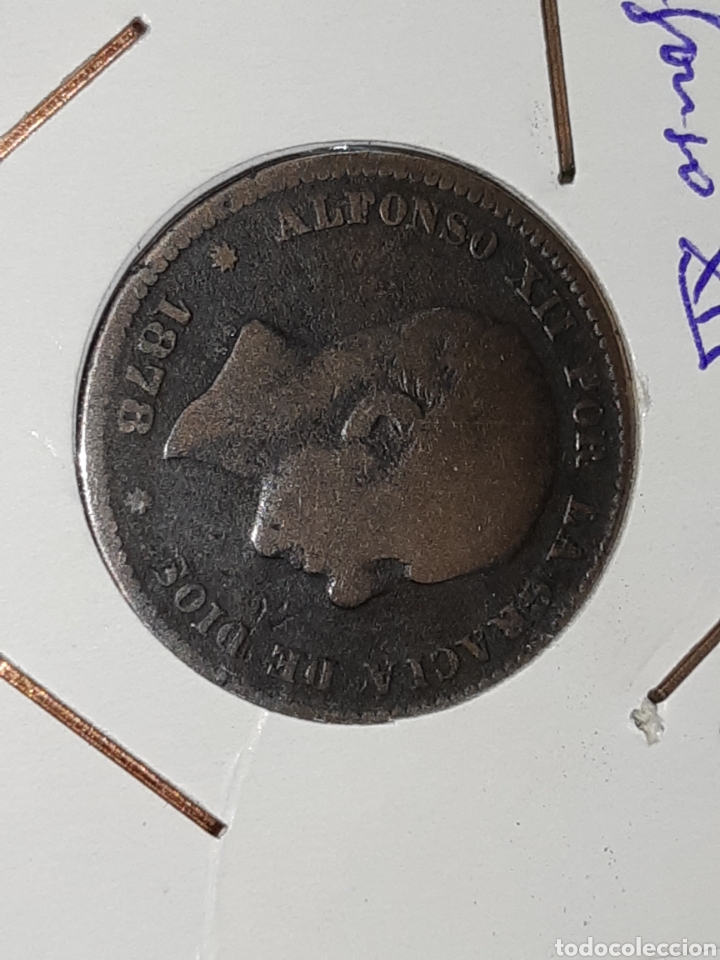 Monedas de Espa&ntilde;a: 5 cms ALFONSO XII 1878 OM, BC - Foto 1