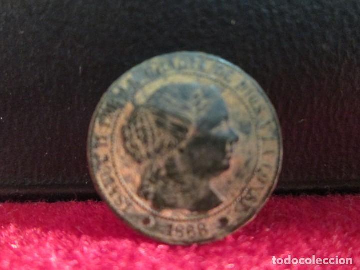 Monedas de Espa&ntilde;a: MEDIO CENTIMO DE ESCUDO 1868 ISABEL II - Foto 1