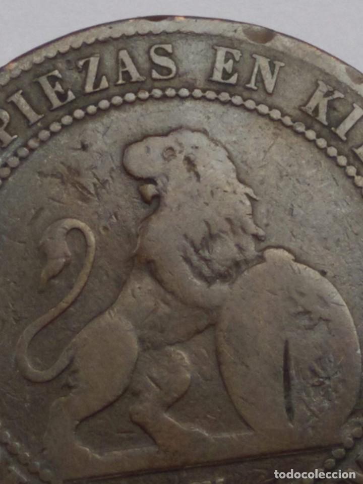 Monedas de Espa&ntilde;a: 10 CENTIMOS GOBIERNO PROVISIONAL 1870 - Foto 4