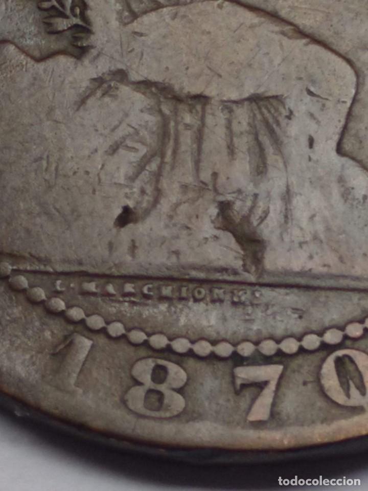 Monedas de Espa&ntilde;a: 10 CENTIMOS GOBIERNO PROVISIONAL 1870 - Foto 7