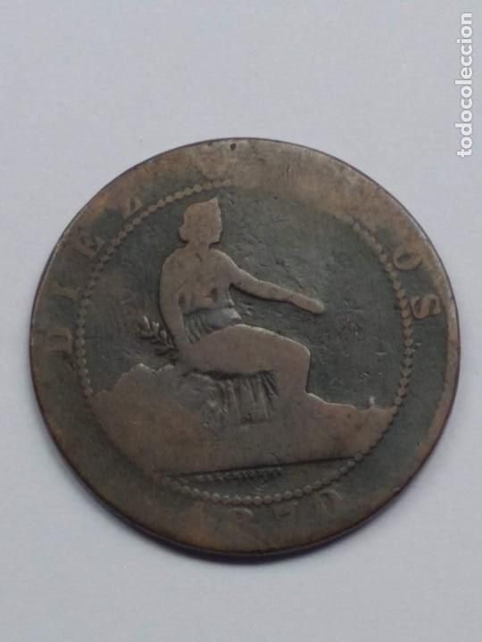 Monedas de Espa&ntilde;a: 10 CENTIMOS GOBIERNO PROVISIONAL 1870 - Foto 1