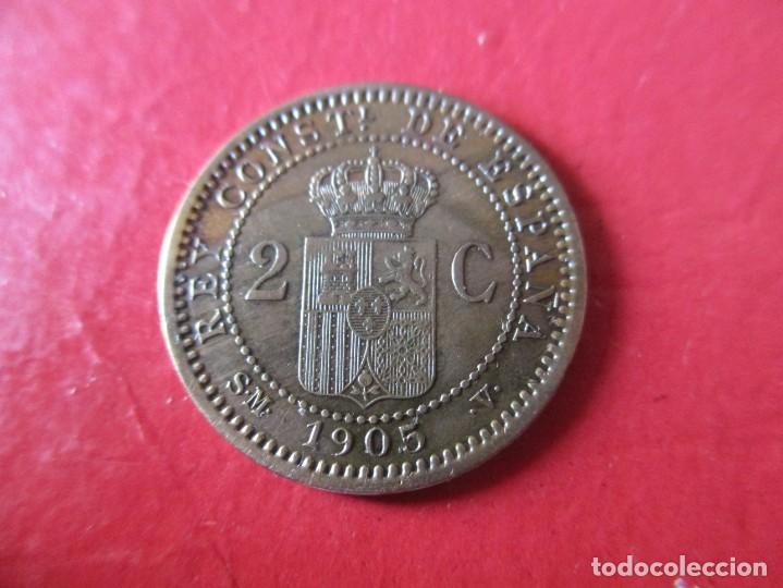 Monedas de Espa&ntilde;a: Alfonso XIII. 2 centimos 1905 SMV. - Foto 2