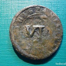 Monedas de España: MONEDA - SPANISH ANCIENT COIN - FELIPE III - SEGOVIA - AÑO 1606?, 18 MM - 4 MARAVEDI RESELLO DE 6 VI