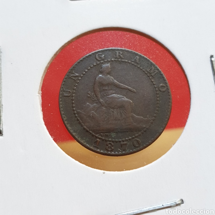 Monedas de Espa&ntilde;a: Espa&ntilde;a 1 centimo 1870 cobre calidad - Foto 2