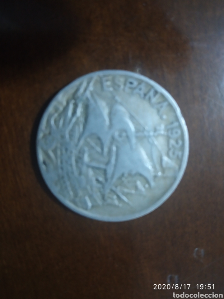 Monedas de Espa&ntilde;a: 25 c&eacute;ntimos Alfonso XIII. 1925 - Foto 1