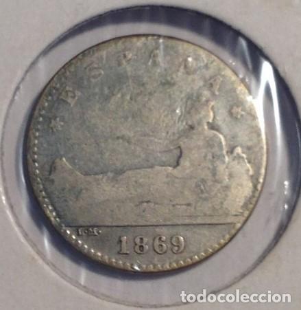 Monedas de Espa&ntilde;a: MONEDA ESPA&Ntilde;A... 50 CENTIMOS. ..CIBELES 1869. PLATA - Foto 1