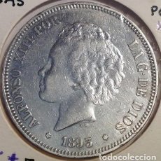 Monedas de España: MONEDA ESPAÑA 5 PESETAS. ALFONSO XIII 1893. PG-L. Lote 214790108