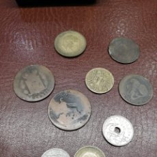 Monedas de España: 9 MONEDAS PESETAS ESPAÑOLAS HISTÓRICAS DESDE 1870 A 1953. Lote 214849310
