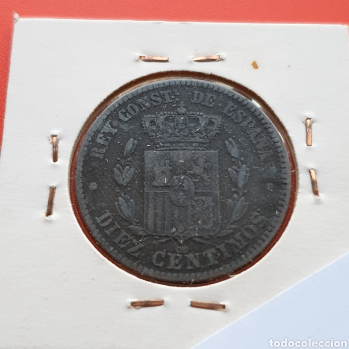 Monedas de Espa&ntilde;a: Espa&ntilde;a 10 centimos 1878, calidad - Foto 4