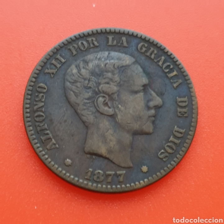 Monedas de Espa&ntilde;a: Espa&ntilde;a 10 centimos 1877, calidad - Foto 1