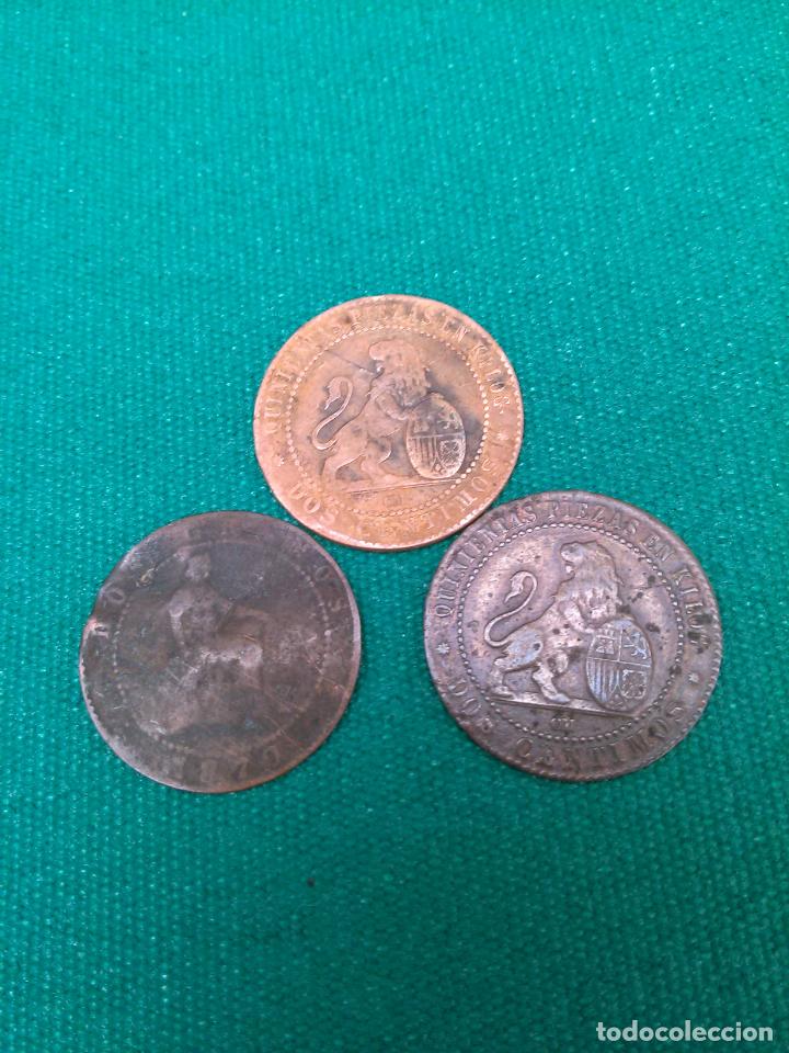 Monedas de Espa&ntilde;a: 2 CENTIMOS - GOBIERNO PROVISIONAL - 1870 - 3 MONEDAS DE COBRE - Foto 1