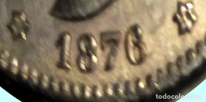 Monedas de España: 1 PESETA DE PLATA ALFONSO XII 1876 * 76.EXCELENTE BUENA CONSERVACIÓN.LIGERO PUNTO OXIDACIÓN EBC RARA - Foto 2 - 215583877