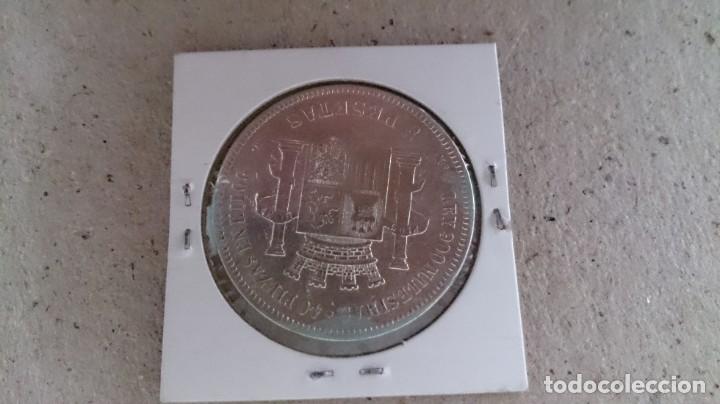 Monedas de Espa&ntilde;a: Moneda de plata 1 rep&uacute;blica 5pesetas de 1870 - Foto 2
