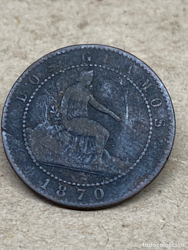 Monedas de Espa&ntilde;a: Moneda 2 c&eacute;ntimos 1870 - Foto 1