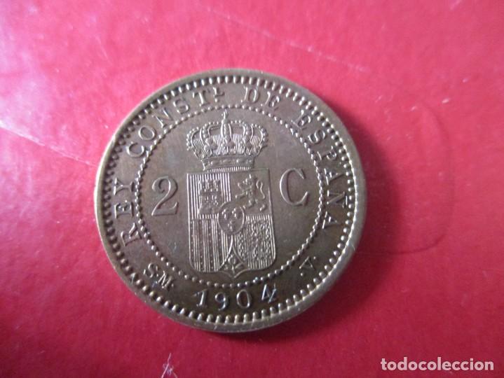 Monedas de Espa&ntilde;a: Alfonso XIII. 2 centimos. 1904 SMV - Foto 2