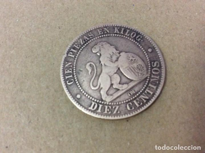 Monedas de Espa&ntilde;a: Espa&ntilde;a. Diez centimos,1870 - Foto 1