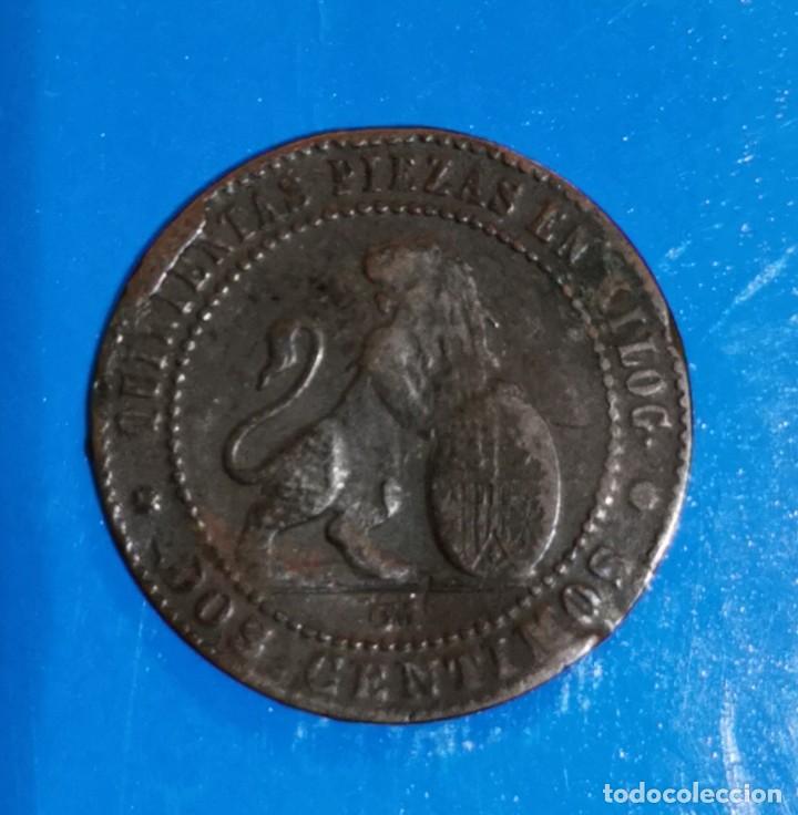 Monedas de Espa&ntilde;a: MONEDA DE 2 CENTIMOS-GOBIERNO PROVISIONAL-1870 - Foto 1