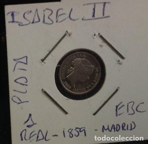 Monedas de Espa&ntilde;a: MONEDA 1 REAL ISABEL II. 1859.MADRID - Foto 1