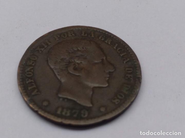 Monedas de Espa&ntilde;a: 5 CENTIMOS DE ALFONSO XII 1879 - Foto 5