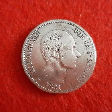 Monedas de España: MONEDA PLATA 50 CENTAVOS DE PESO 1881 MANILA FILIPINAS MBC+ ORIGINAL , B40